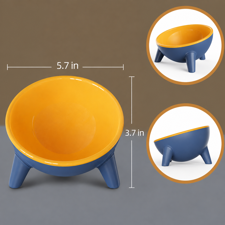 Nordic Pet Feeding Bowl With Elevated Stand Design
