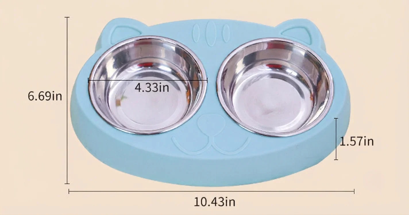 Pet Food And Water Feeding Bowl