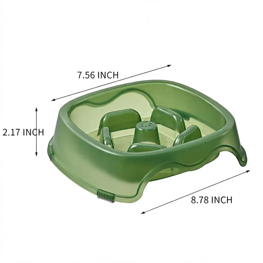 Anti-Choking Slow Feeding Pet Bowl With Water Feeder Design